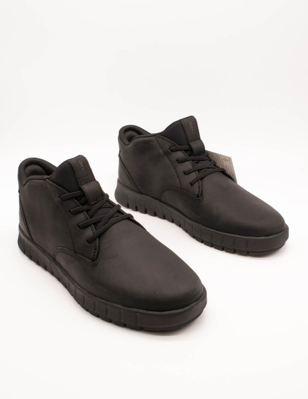 Botín Geox U56MAB 000FF C9999 Flextride Black de Hombre