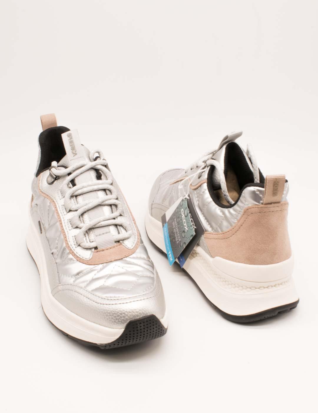 Deportivo Geox D46WPD 0FU7B C1007 Spherica Silver de Mujer