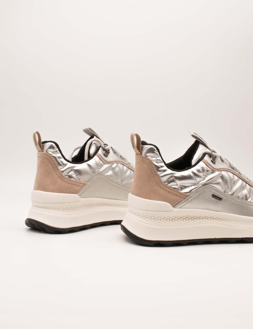 Deportivo Geox D46WPD 0FU7B C1007 Spherica Silver de Mujer