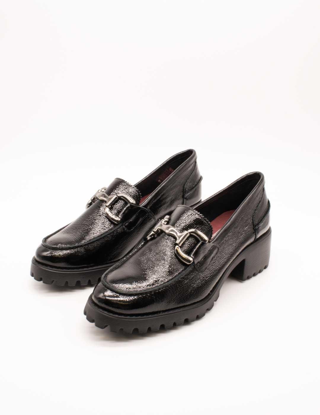 Zapato 24HRS 26565 Palak Negro de Mujer