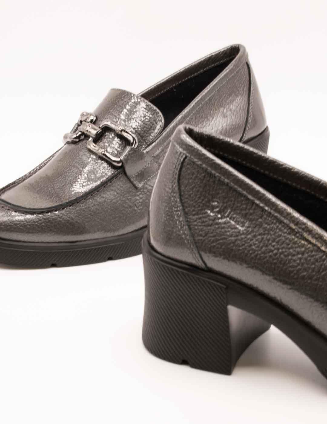 Zapato 24HRS 26607 Rocks Antracita de Mujer