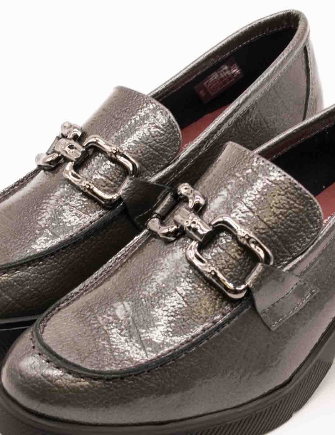 Zapato 24HRS 26607 Rocks Antracita de Mujer