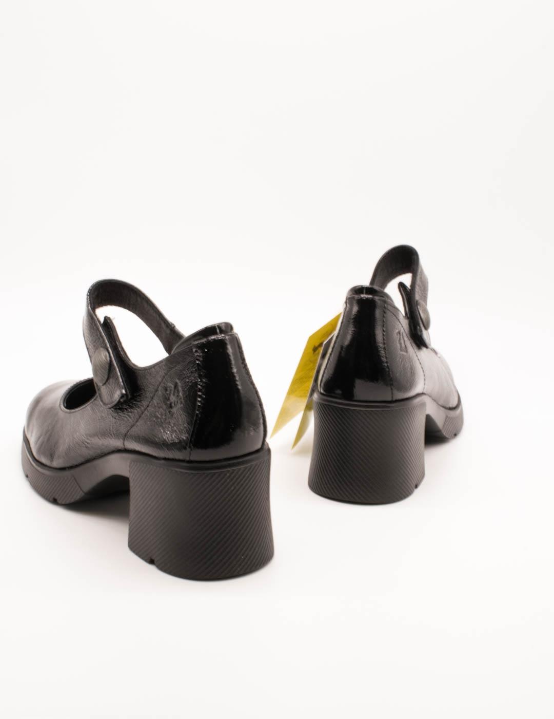 Zapato 24HRS 26605 Palak Negro de Mujer