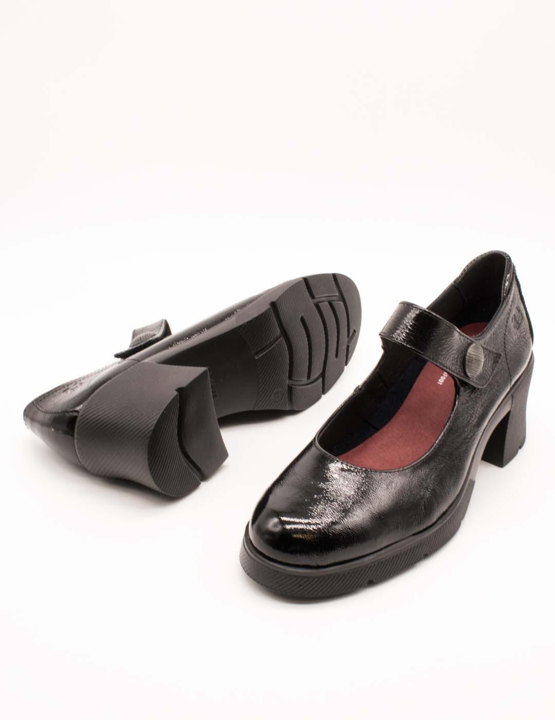 Zapato 24HRS 26605 Palak Negro de Mujer