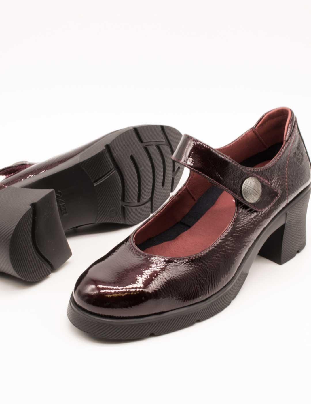 Zapato 24HRS 26605 Palak Vino de Mujer