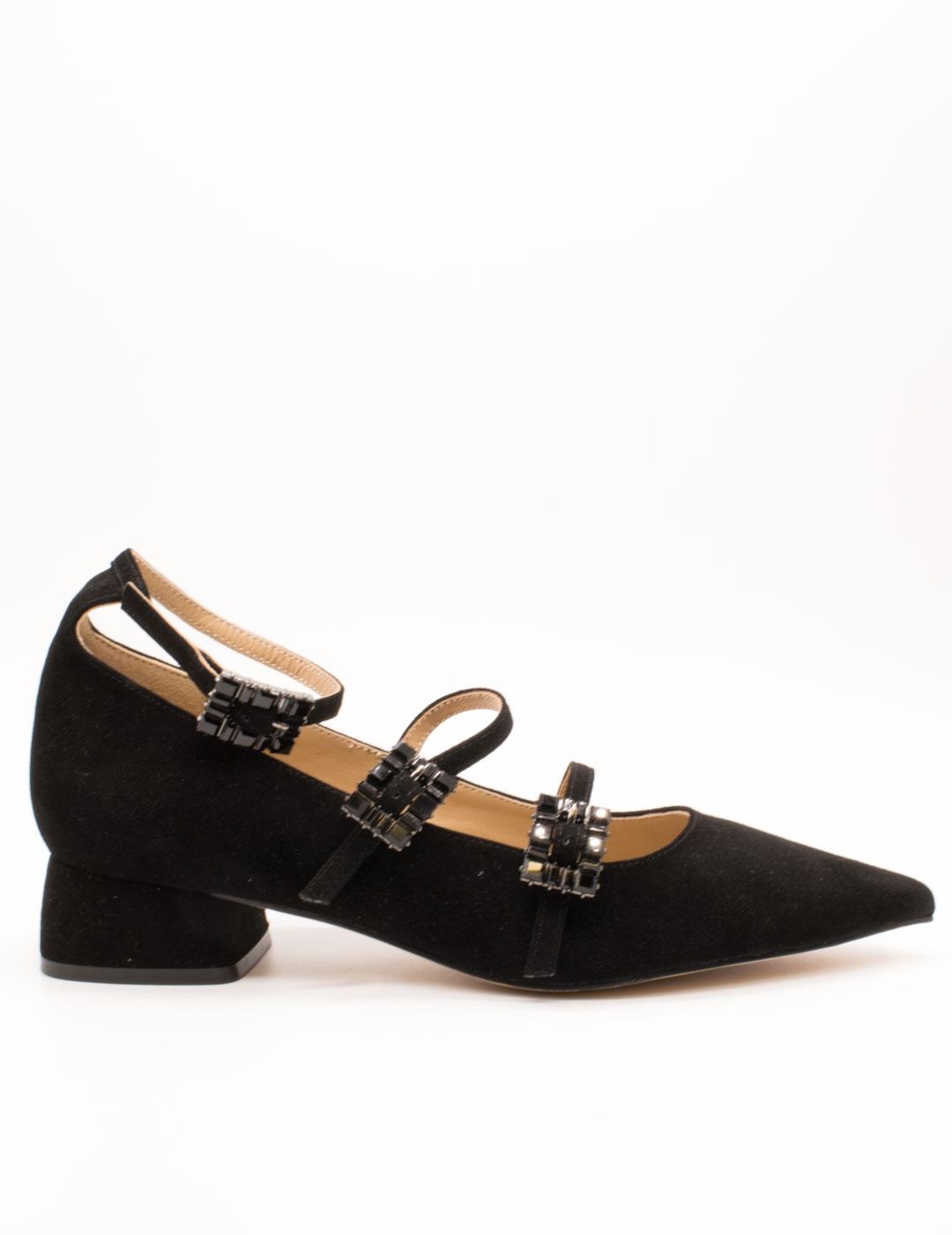 Zapato Alma en Pena I250251 Suede Black de Mujer