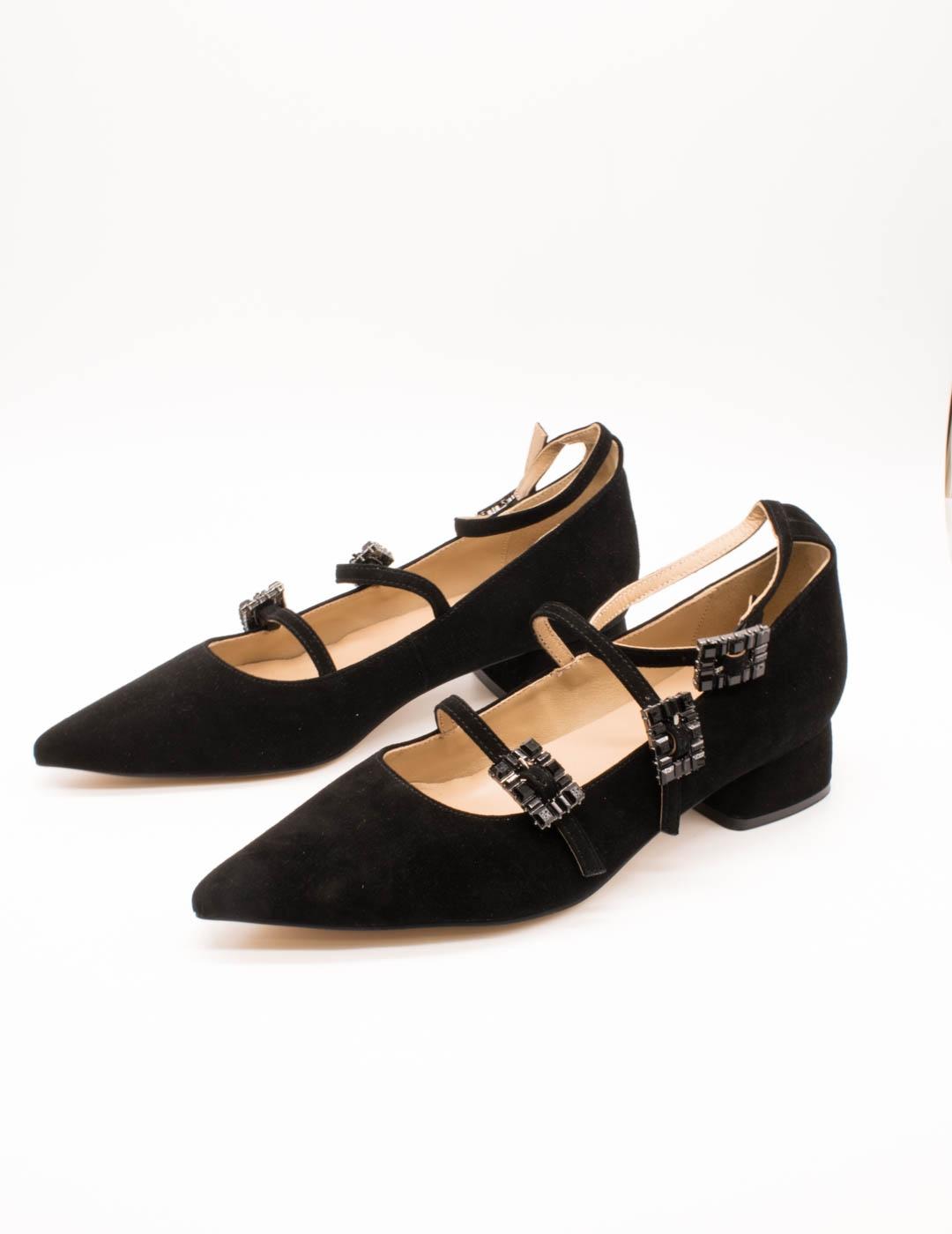 Zapato Alma en Pena I250251 Suede Black de Mujer