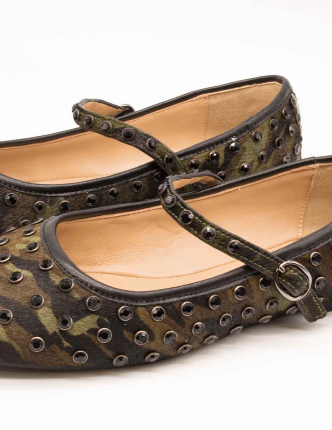 Bailarina Alma en Pena I250182 Military Green de Mujer