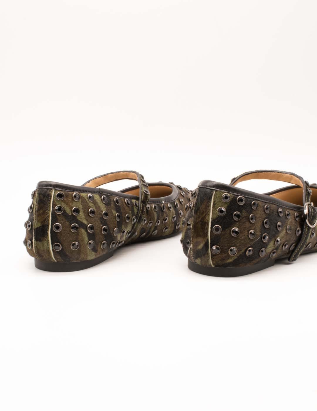 Bailarina Alma en Pena I250182 Military Green de Mujer