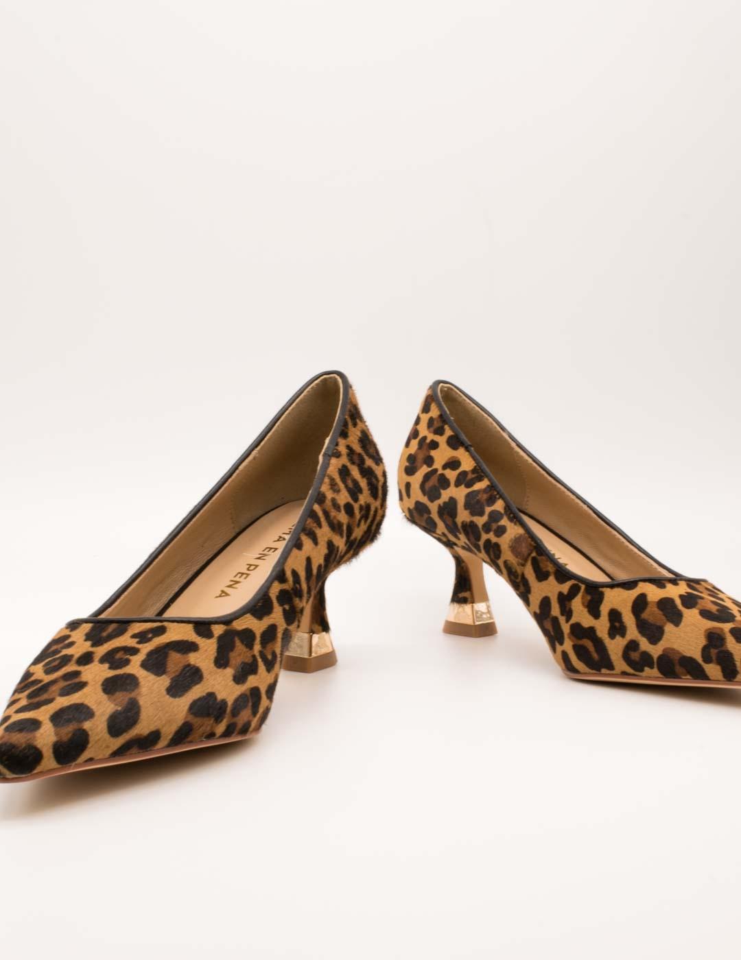 Zapato Alma en Pena I250516 Leopard Camel de Mujer