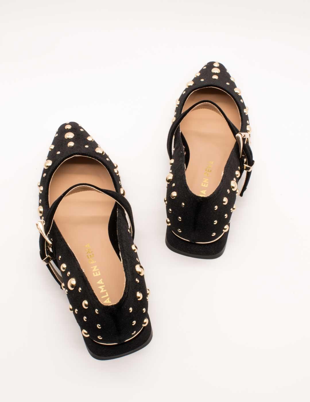 Zapato Alma en Pena I2550500 Velvet Black de Mujer