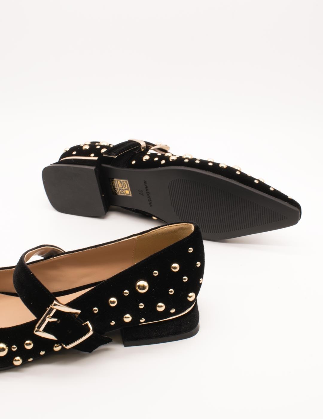 Zapato Alma en Pena I2550500 Velvet Black de Mujer