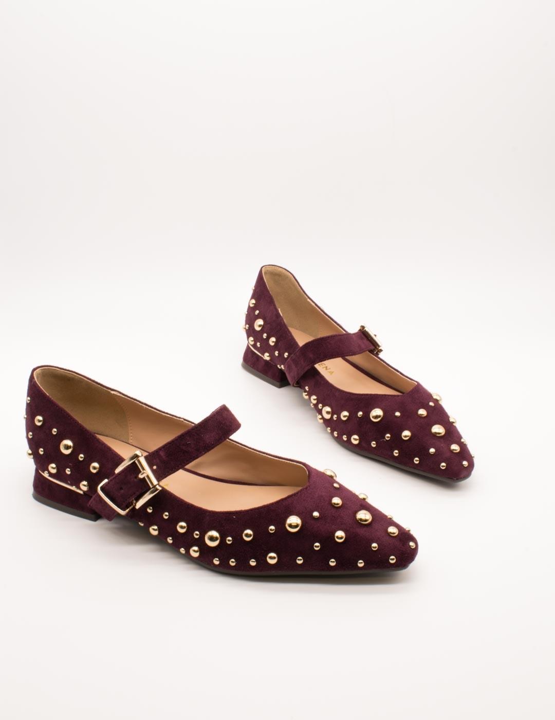 Zapato Alma en Pena I2550500 Suede Wine de Mujer