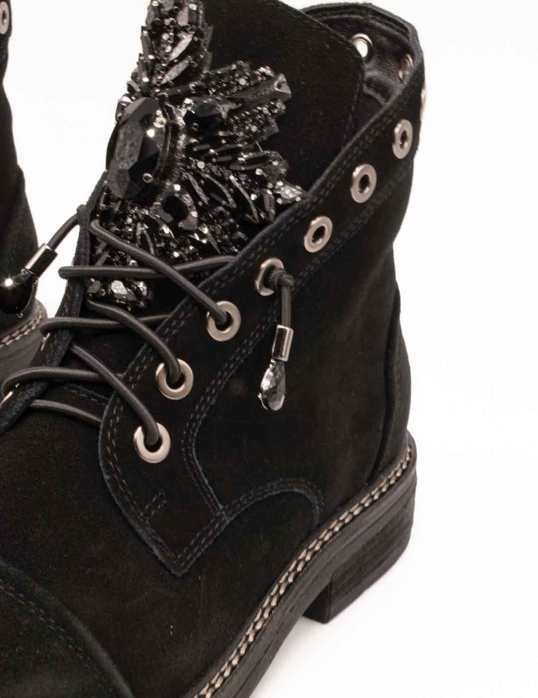 Botín Alma en Pena I251001 Crosta Black de Mujer