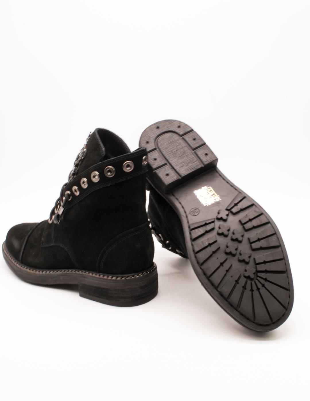 Botín Alma en Pena I251001 Crosta Black de Mujer