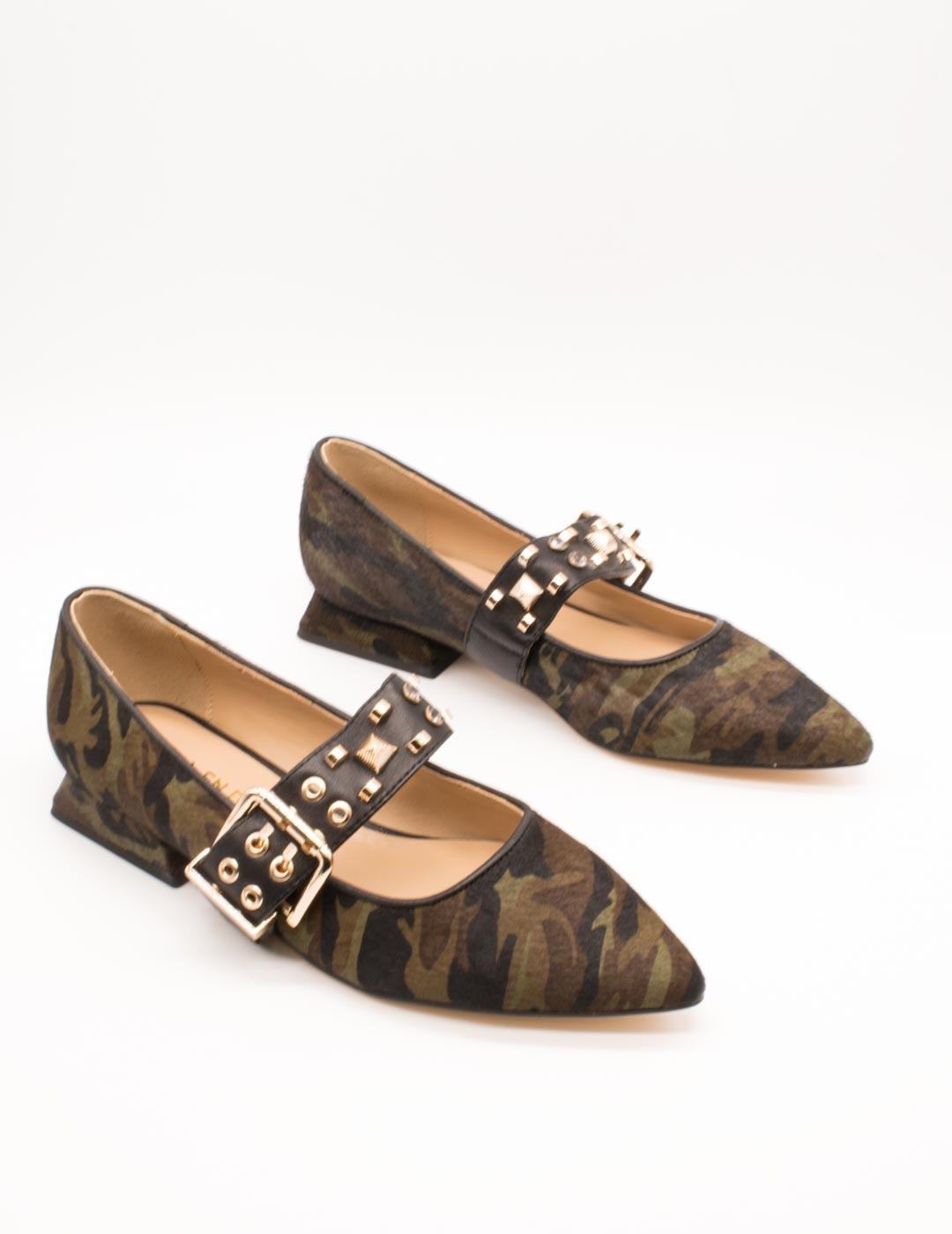 Zapato Alma en Pena I250134 Military Green de Mujer