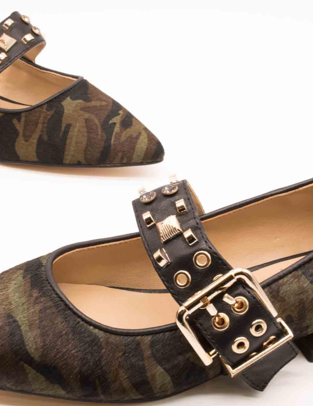 Zapato Alma en Pena I250134 Military Green de Mujer