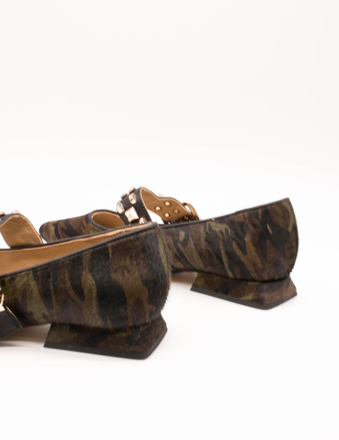 Zapato Alma en Pena I250134 Military Green de Mujer