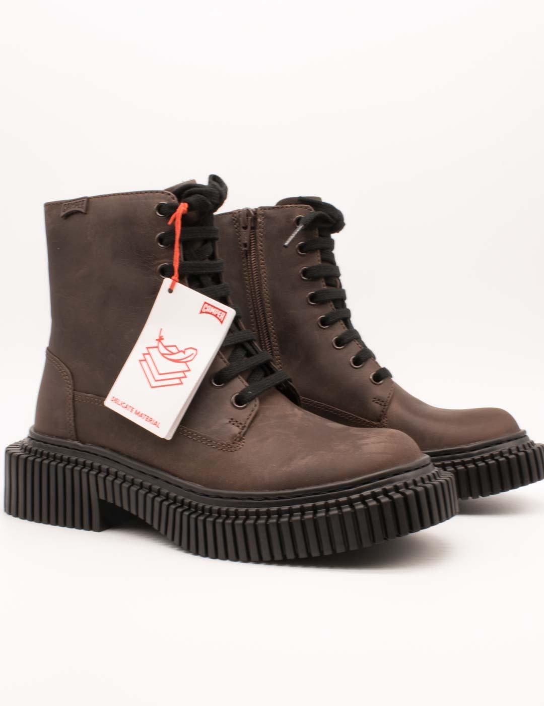 Botín Camper K400808-001 Pix Marrón de Mujer