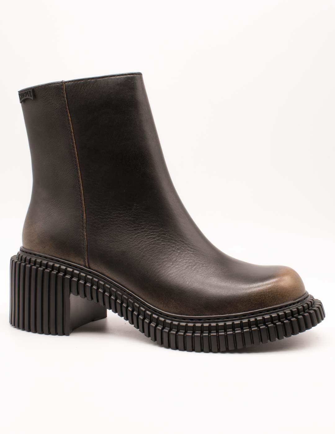 Botín Camper K400804-002 Pix London Negro de Mujer