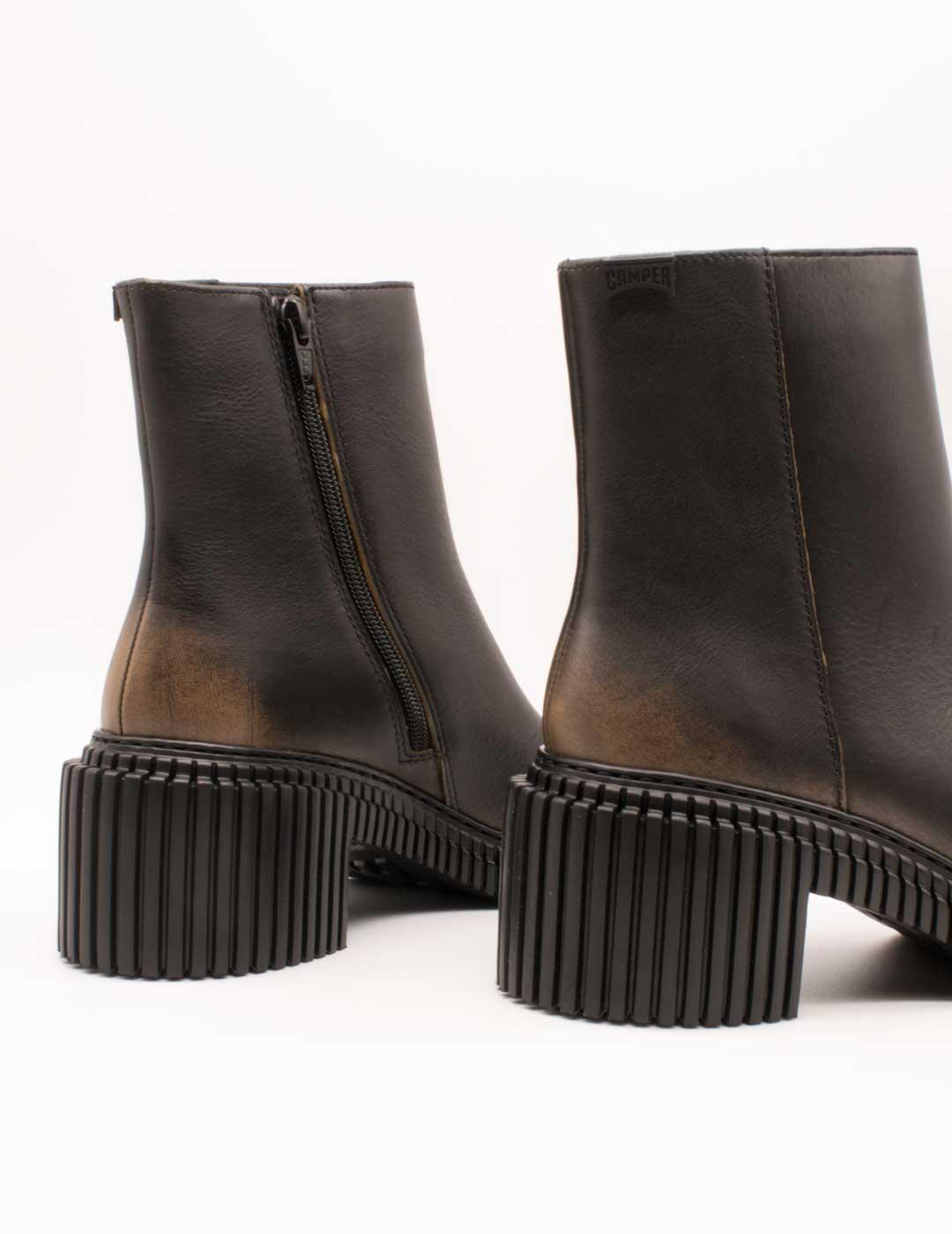 Botín Camper K400804-002 Pix London Negro de Mujer