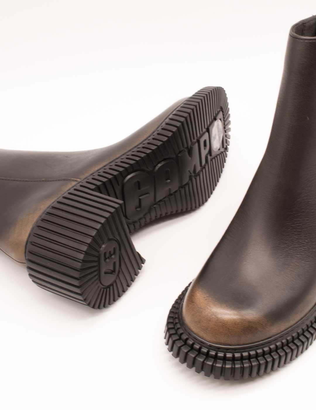 Botín Camper K400804-002 Pix London Negro de Mujer