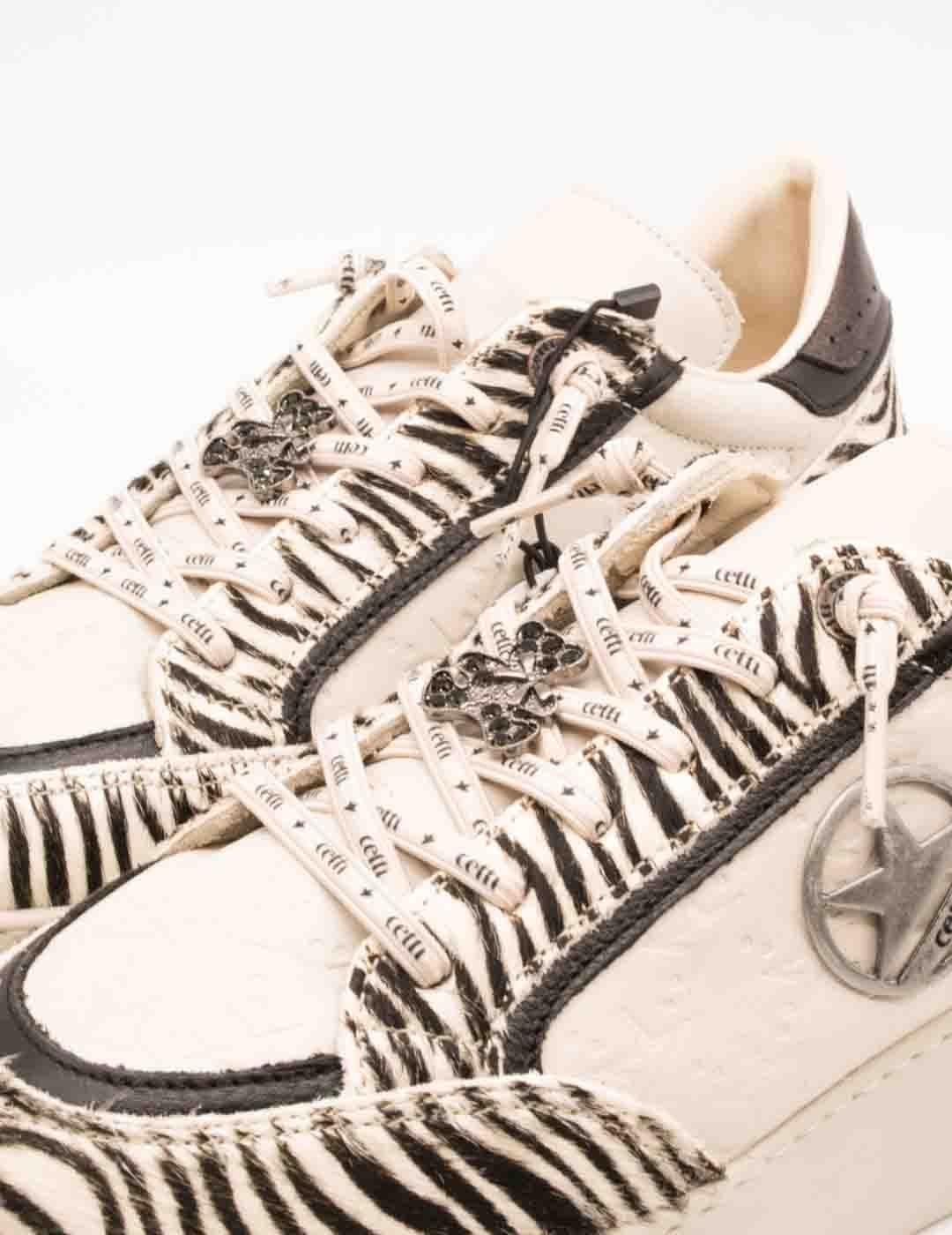 Deportivo Cetti C-1401 Zebra Nature off White de Mujer