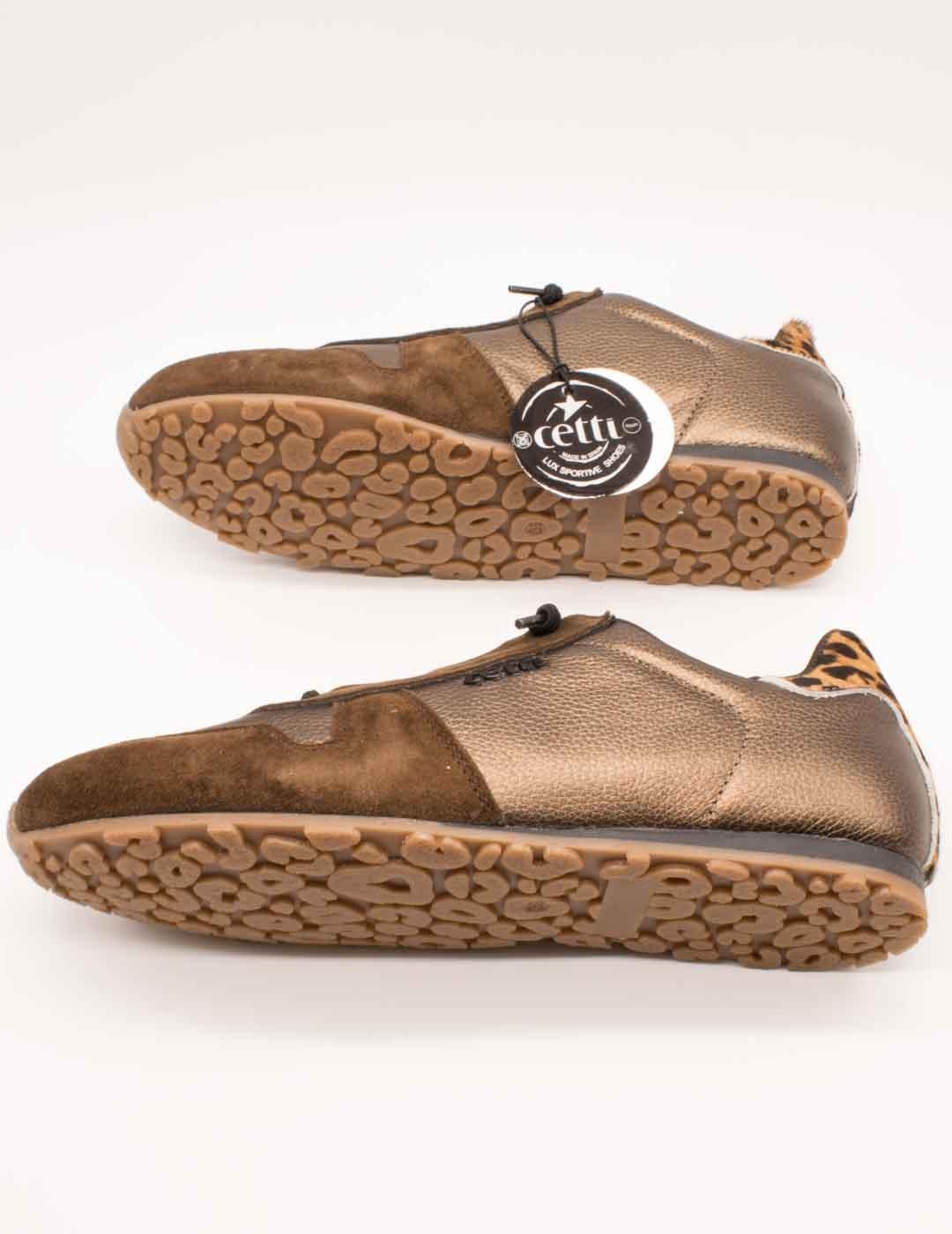 Deportivo Cetti C-1379 Ante Metal Bronce de Mujer