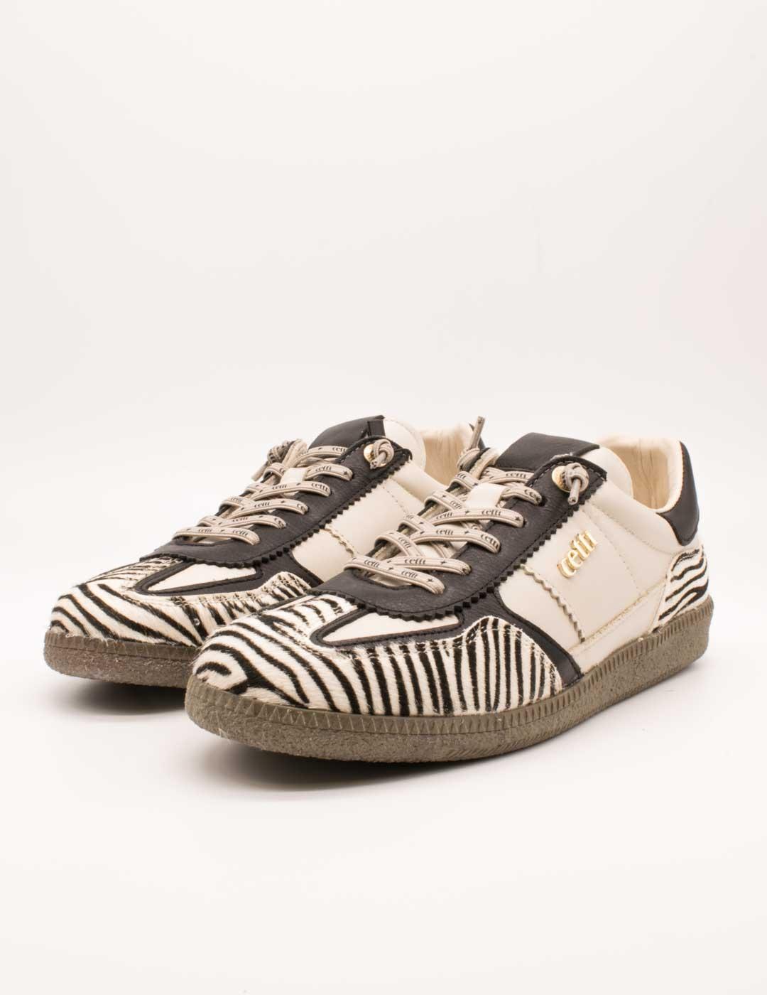 Deportivo Cetti C-1395 Zebra Nature Off White de Mujer