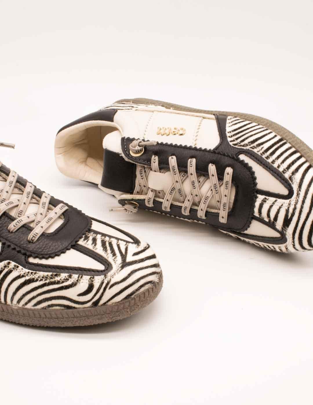 Deportivo Cetti C-1395 Zebra Nature Off White de Mujer