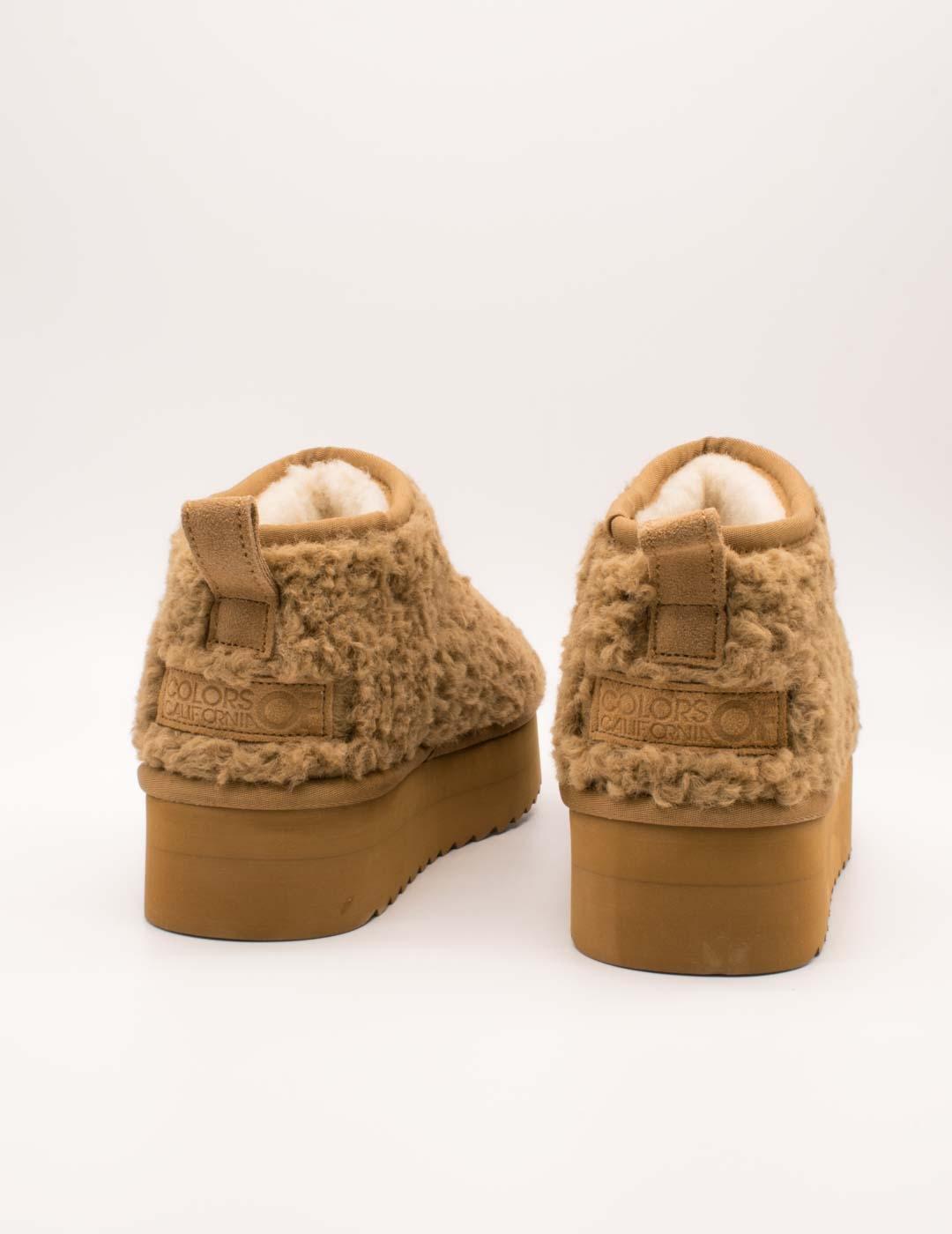 Botín Colors Of California C00475 YWPLA04 Tan de Mujer