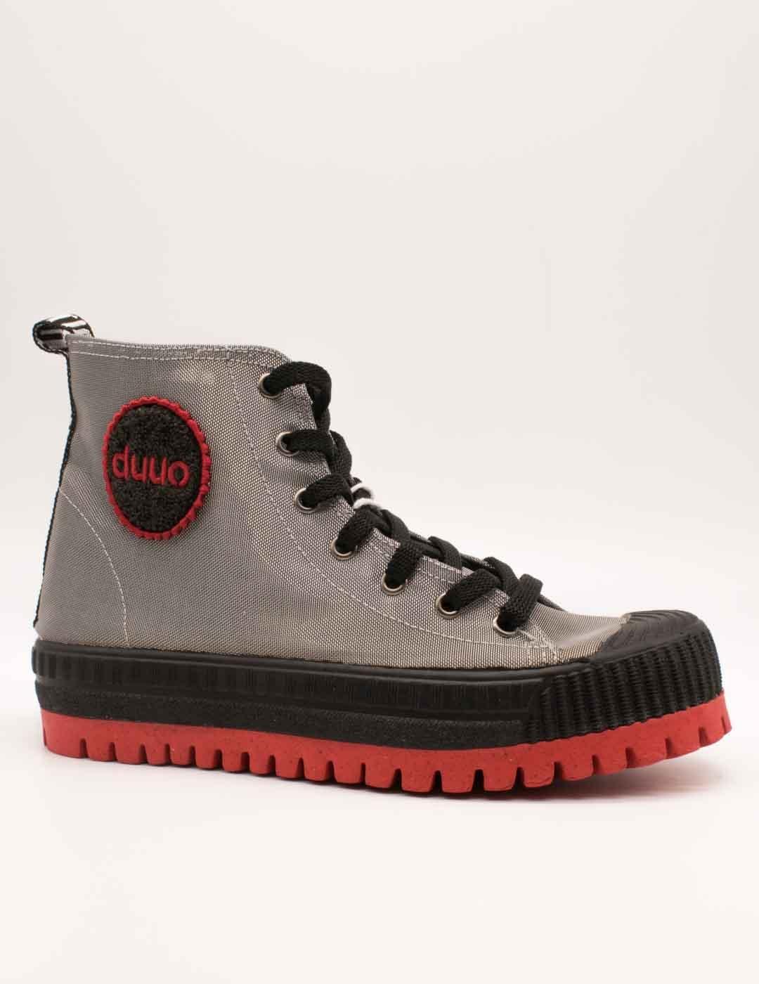 Botín Duuo D383455 Col Plus Met 55 Plateado de Mujer