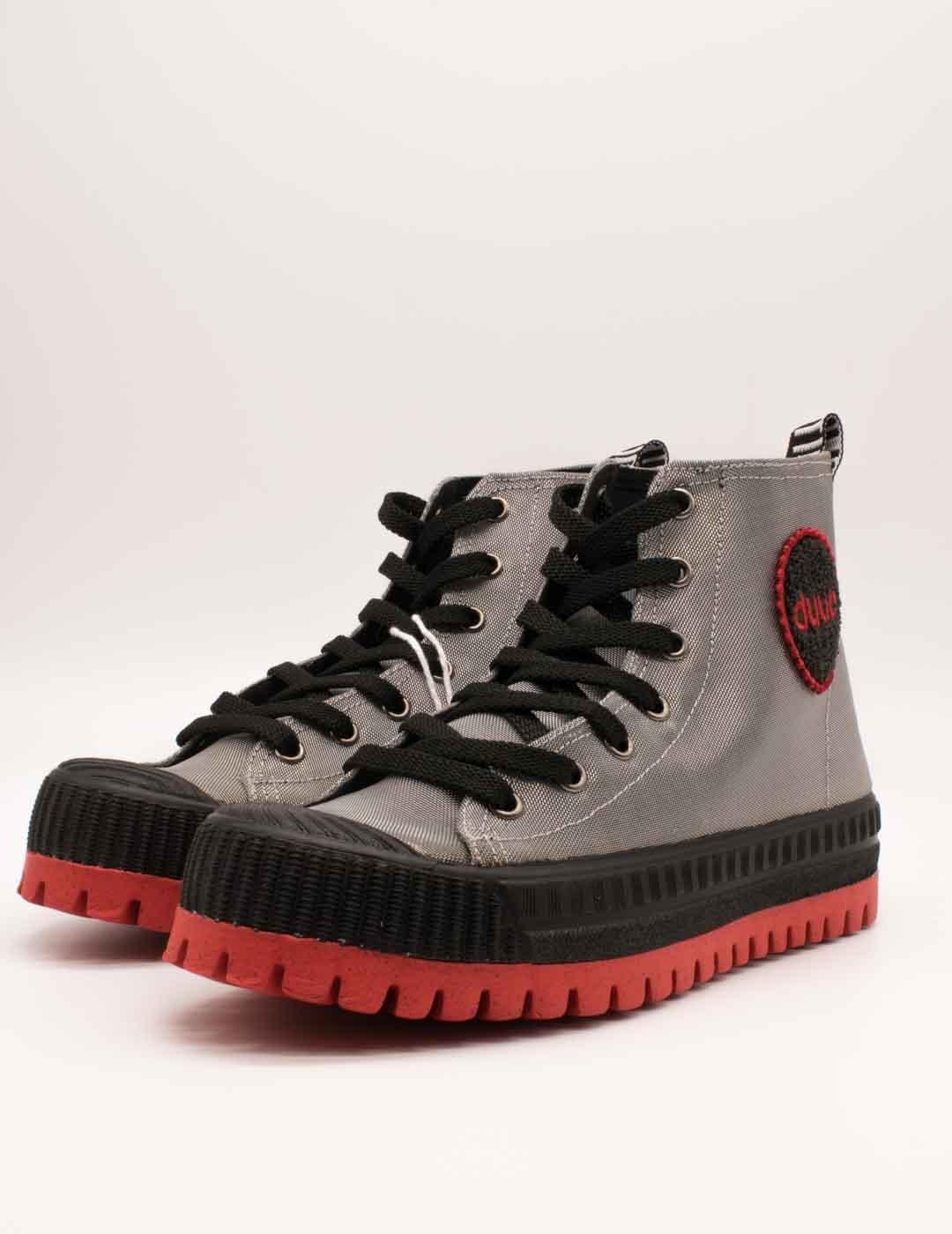 Botín Duuo D383455 Col Plus Met 55 Plateado de Mujer