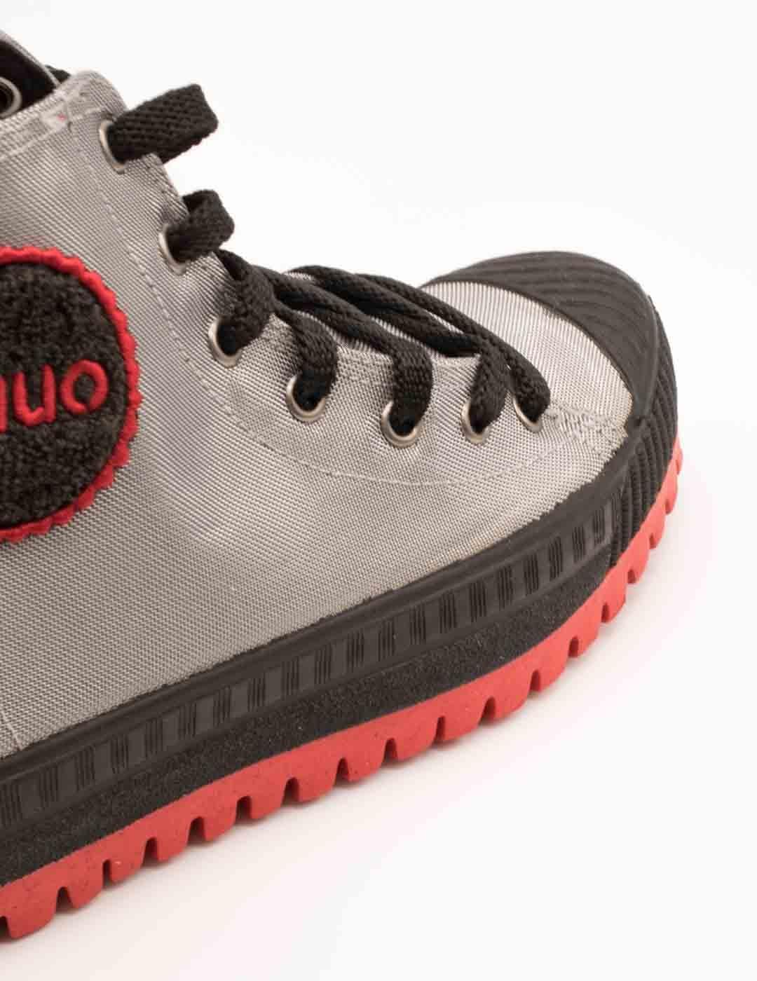 Botín Duuo D383455 Col Plus Met 55 Plateado de Mujer