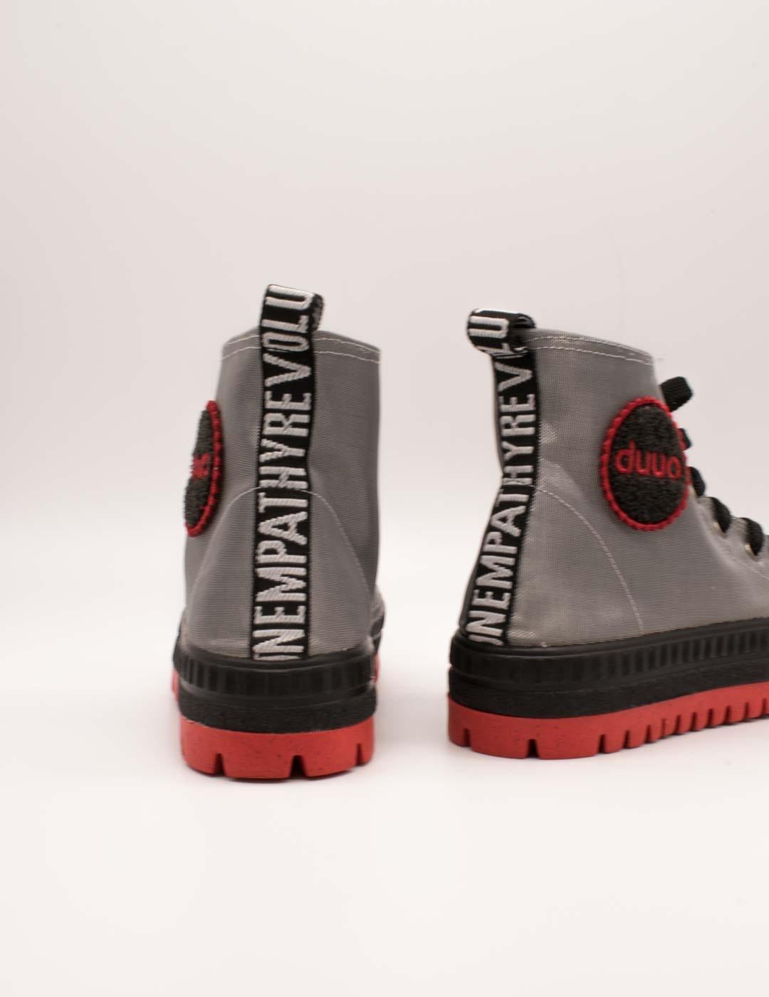 Botín Duuo D383455 Col Plus Met 55 Plateado de Mujer