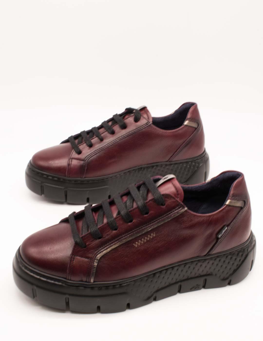 Zapato Fluchos F2305 Toscana Burdeos de Mujer