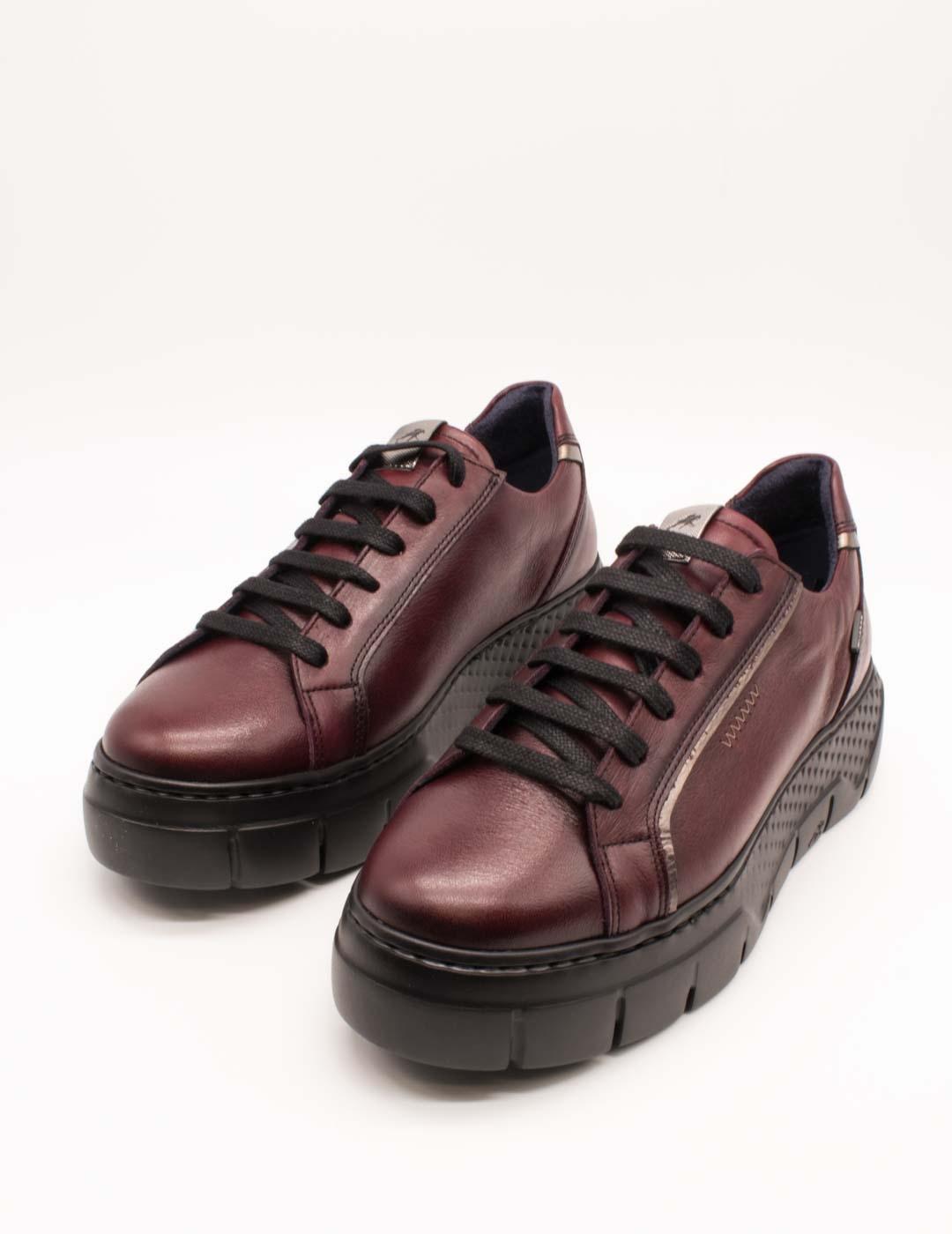 Zapato Fluchos F2305 Toscana Burdeos de Mujer