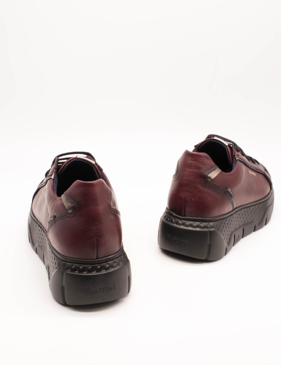 Zapato Fluchos F2305 Toscana Burdeos de Mujer