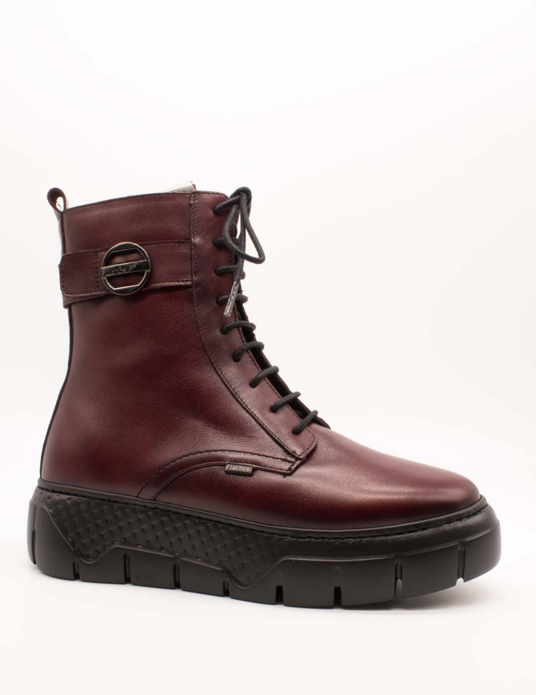 Botín Fluchos F2303 Toscana Burdeos de Mujer
