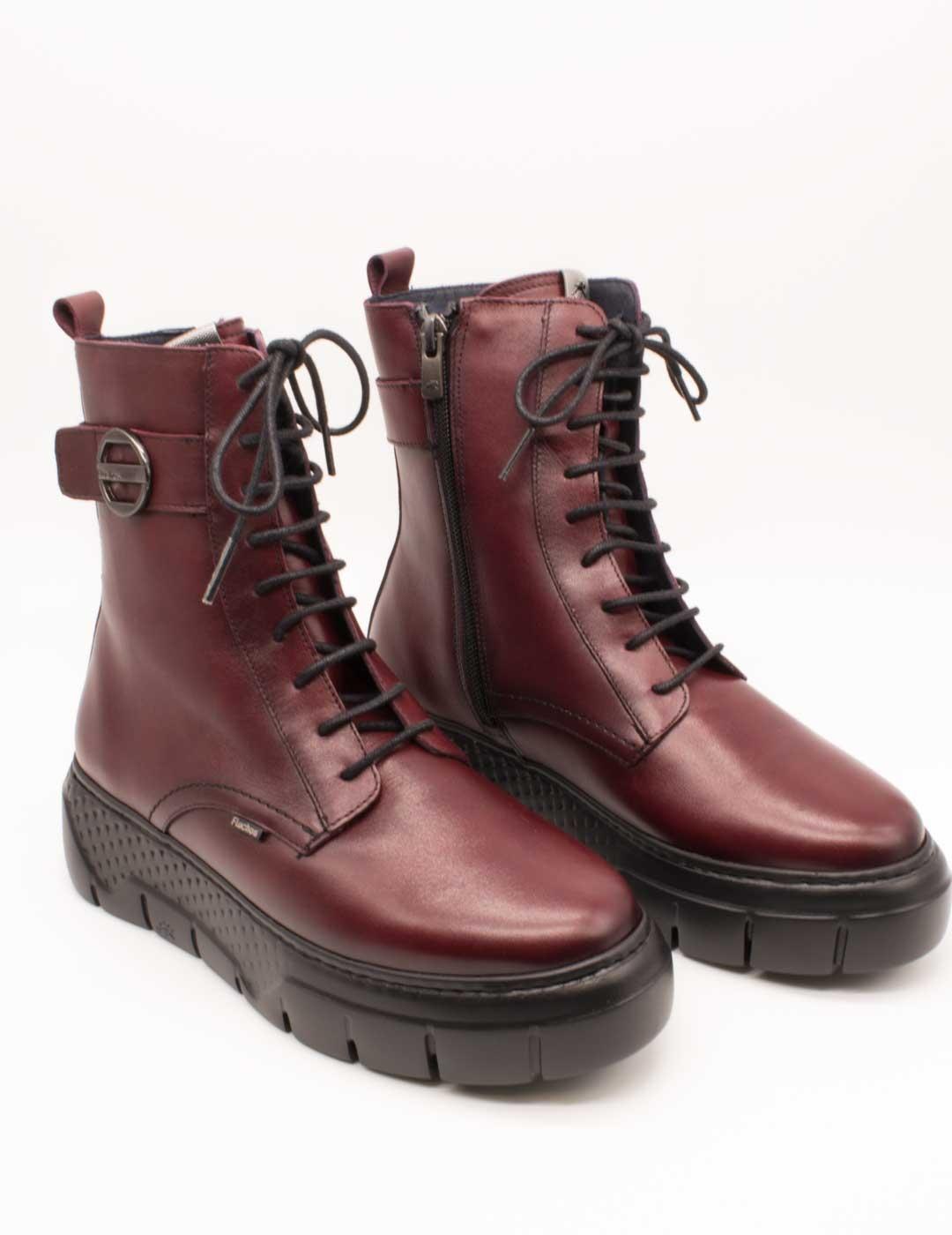 Botín Fluchos F2303 Toscana Burdeos de Mujer