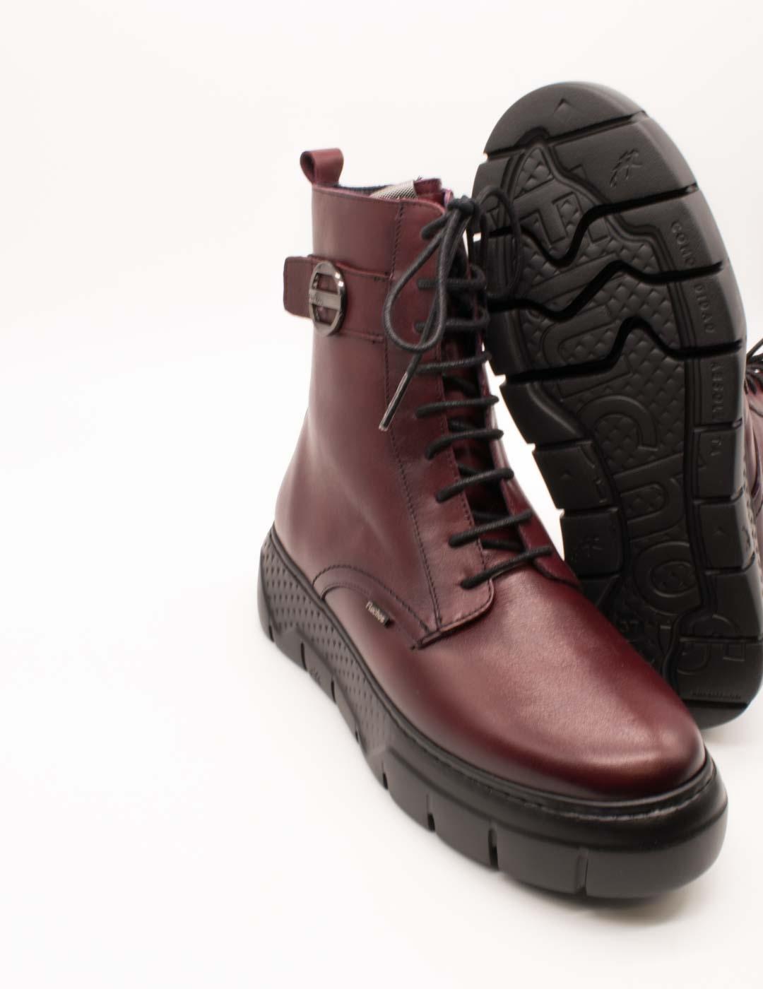 Botín Fluchos F2303 Toscana Burdeos de Mujer