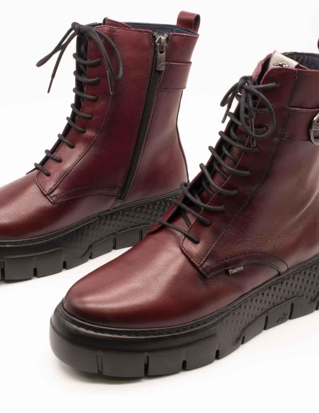 Botín Fluchos F2303 Toscana Burdeos de Mujer