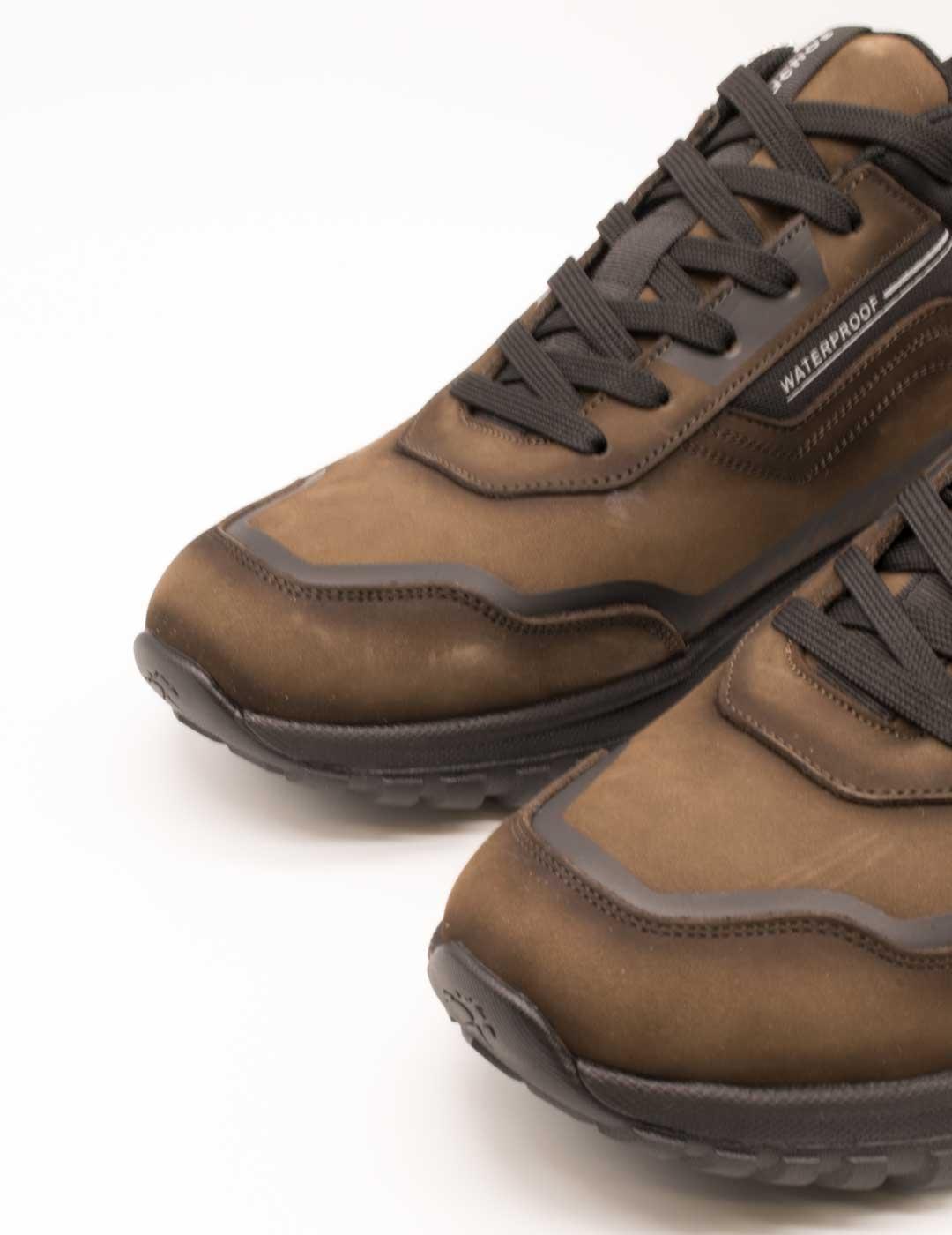 Zapato Fluchos F1840 Nobuck Hydro Piedra de Hombre