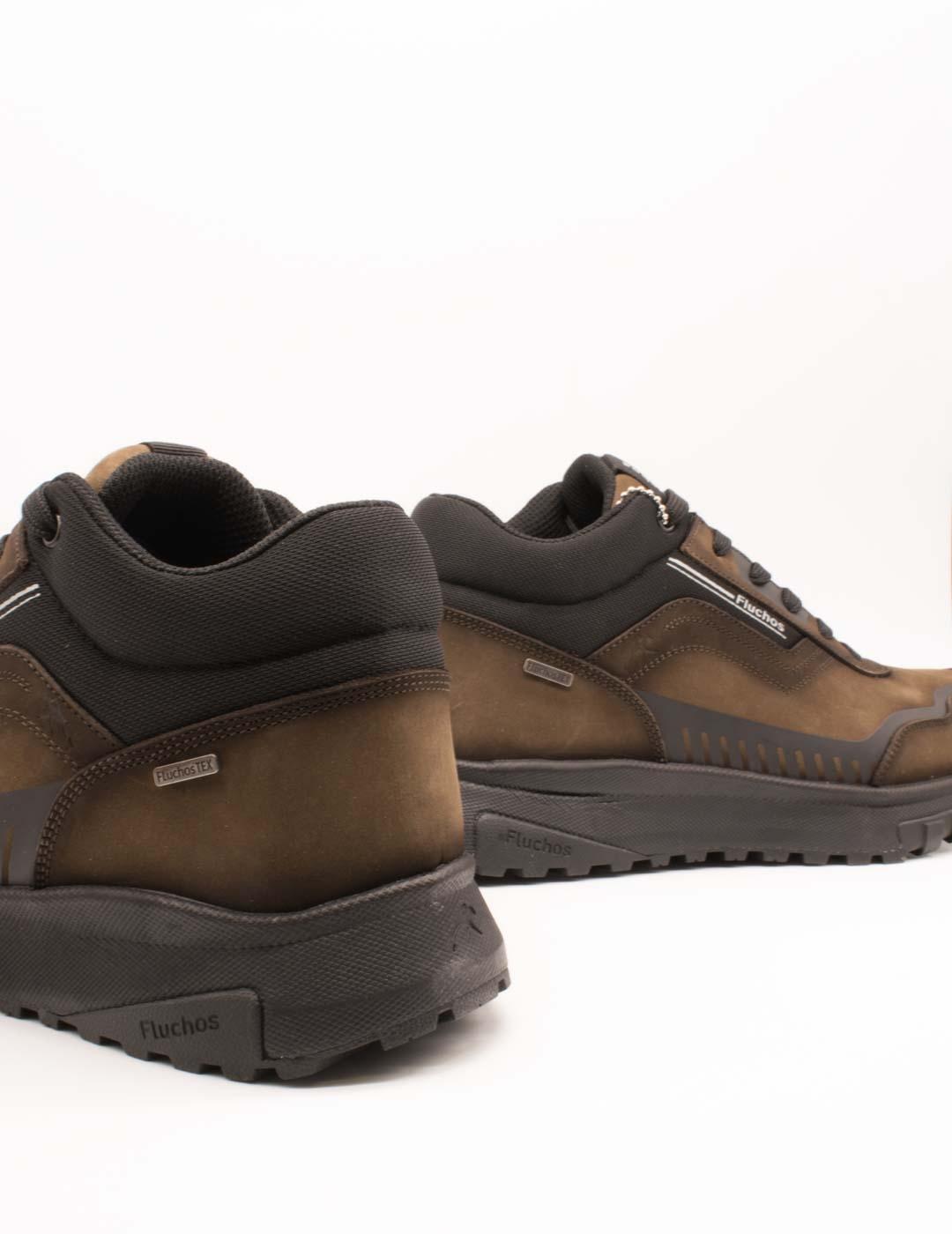 Zapato Fluchos F1840 Nobuck Hydro Piedra de Hombre