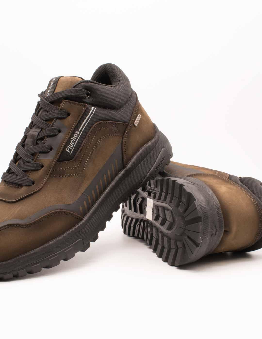 Zapato Fluchos F1840 Nobuck Hydro Piedra de Hombre