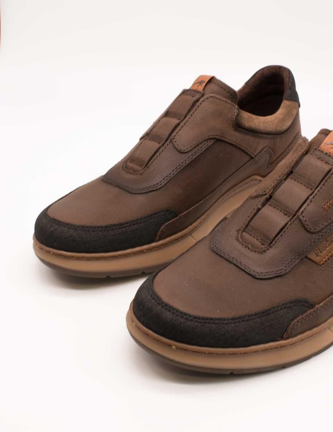 Zapato Fluchos F2278 Vegabuck Cafe de Hombre