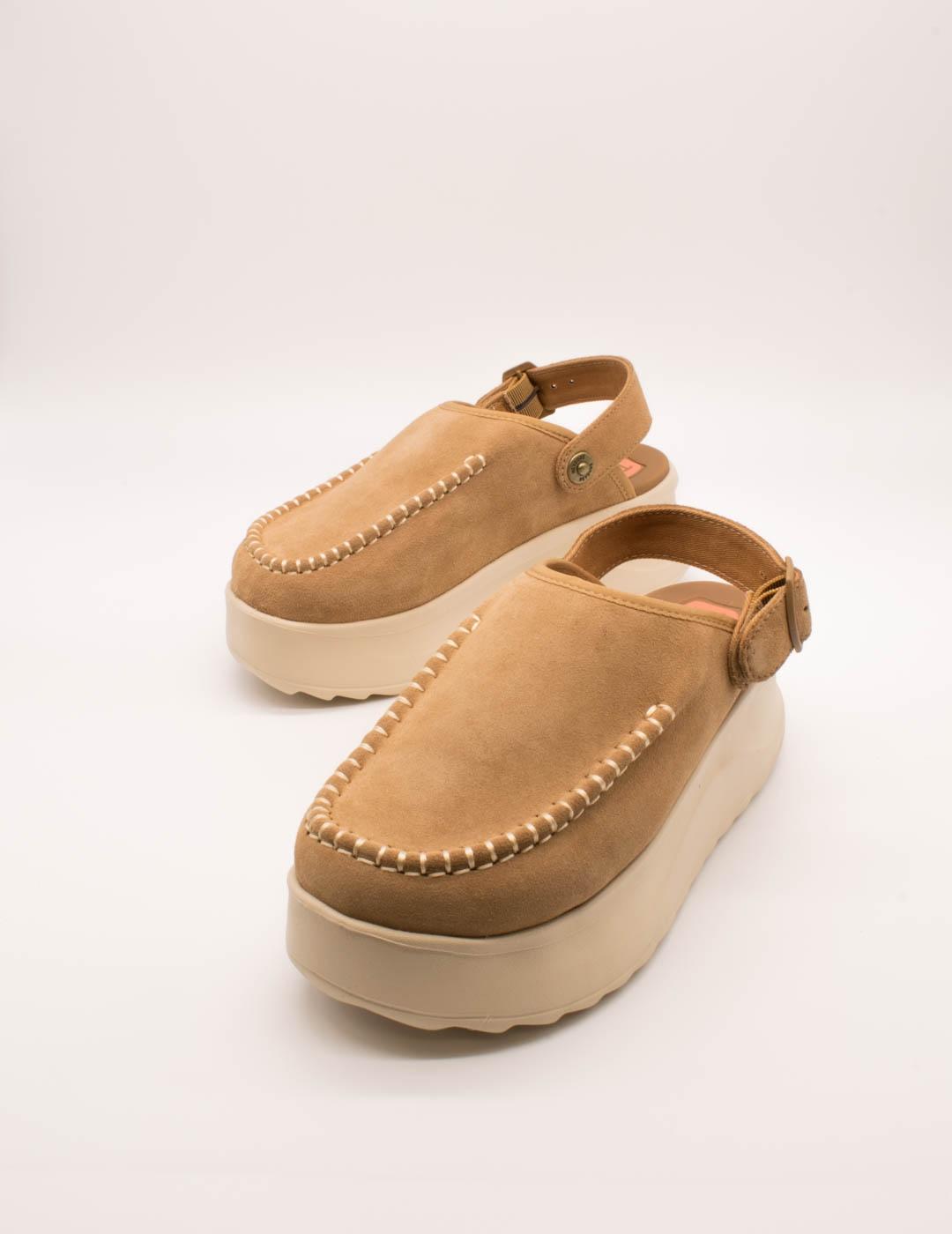 Zueco Hey Dude HD44259-265 Delray Clog Tan de Mujer