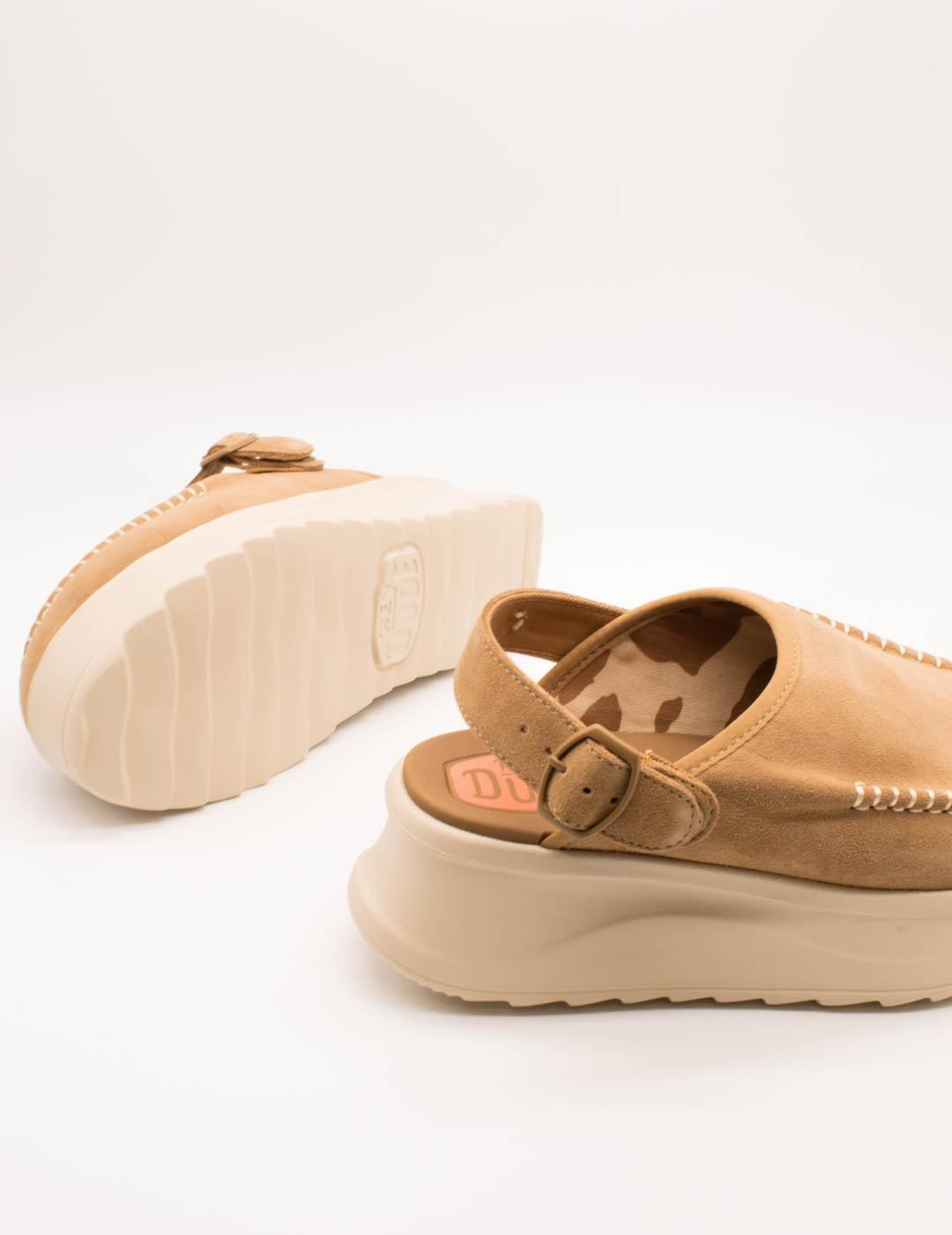 Zueco Hey Dude HD44259-265 Delray Clog Tan de Mujer