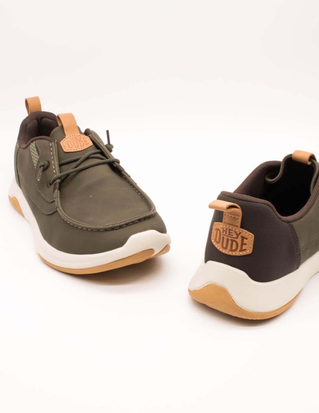 Zapato Hey Dude HD43641-3AI Deep Green de Hombre