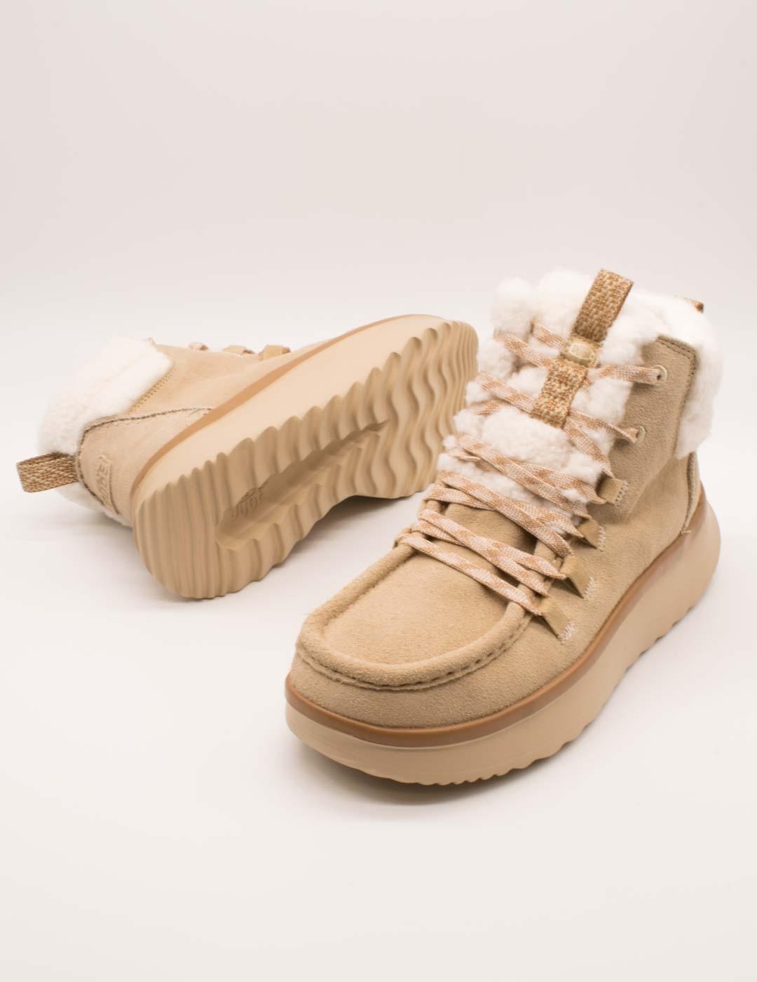 Botín Hey Dude HD44367-265 Tan de Mujer